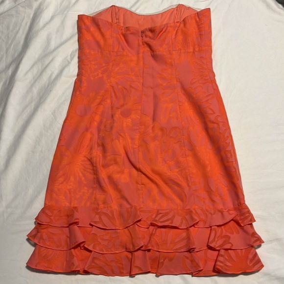 Lilly Pulitzer Orange Dress Size 4 - Picture 2 of 4